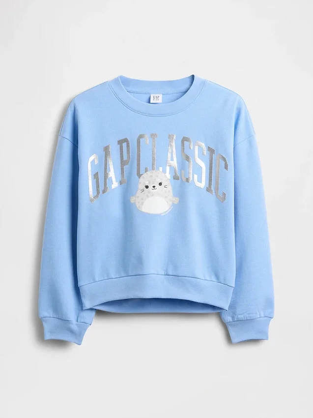 Felpa per bambini Vintagesoft con logo Squishmallow