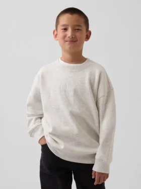 Felpa per bambini Vintagesoft con logo, vestibilità comoda