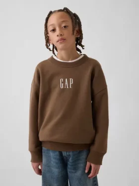 Felpa per bambini Vintagesoft con logo, vestibilità comoda