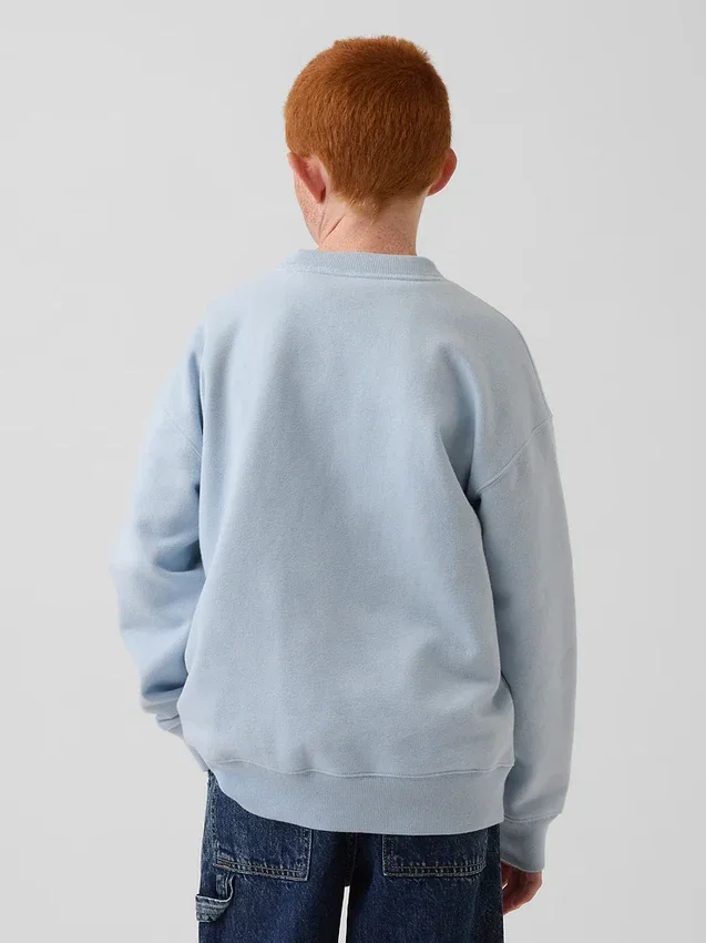 Felpa per bambini Vintagesoft con logo, vestibilità comoda