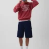 Felpa pesante con logo Keith Haring