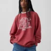 Felpa pesante con logo Keith Haring