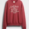 Felpa pesante con logo Keith Haring
