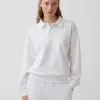 Felpa polo oversize in spugna Vintagesoft