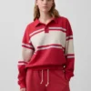 Felpa polo oversize in spugna Vintagesoft