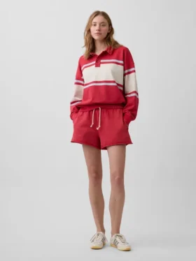 Felpa polo oversize in spugna Vintagesoft