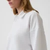 Felpa polo oversize in spugna Vintagesoft