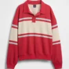 Felpa polo oversize in spugna Vintagesoft