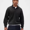 Felpa polo oversize pesante per adulti