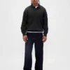 Felpa polo oversize pesante per adulti