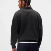 Felpa polo oversize pesante per adulti