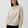 Felpa polo oversize pesante per adulti