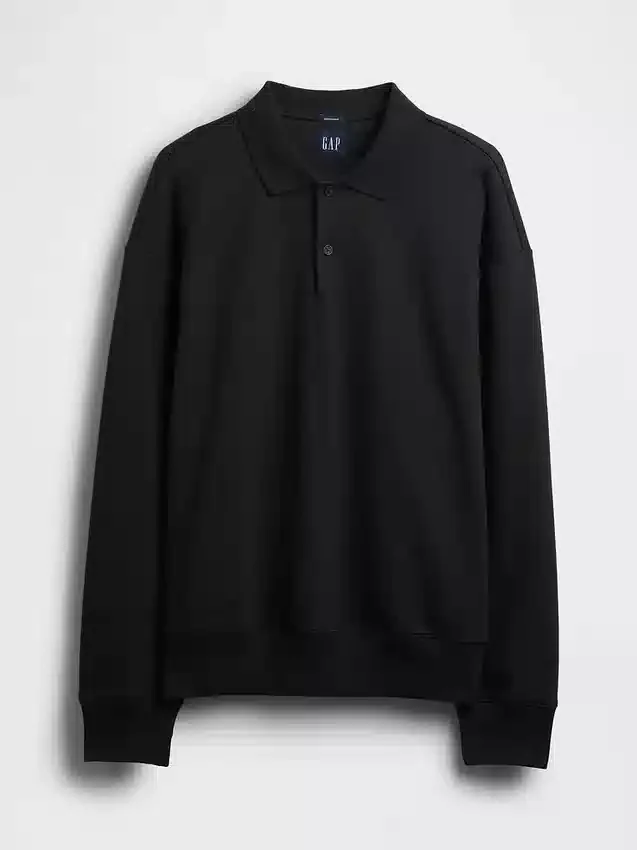 Felpa polo oversize pesante per adulti