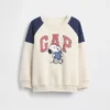 Felpa raglan con logo Snoopy per neonato & bebè