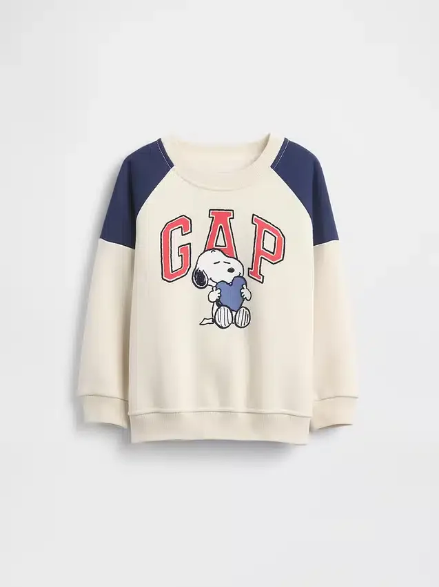 Felpa raglan con logo Snoopy per neonato & bebè