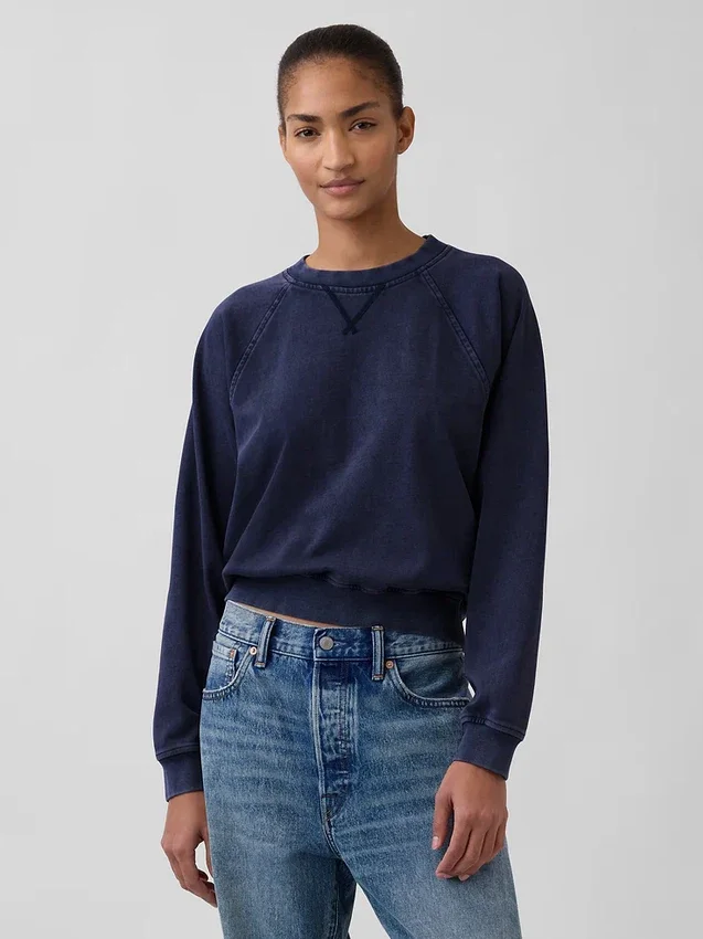Felpa raglan in felpa Vintagesoft