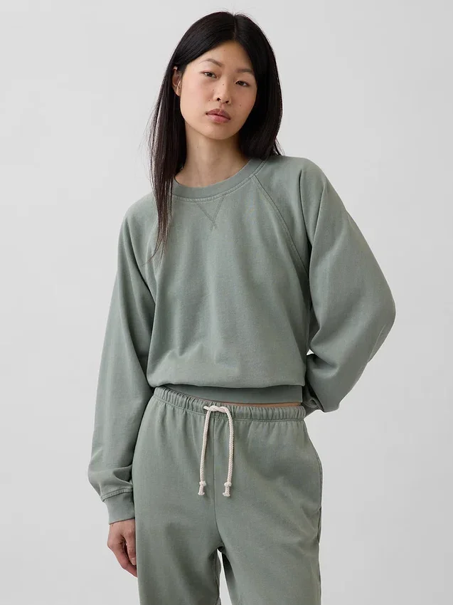 Felpa raglan in felpa Vintagesoft