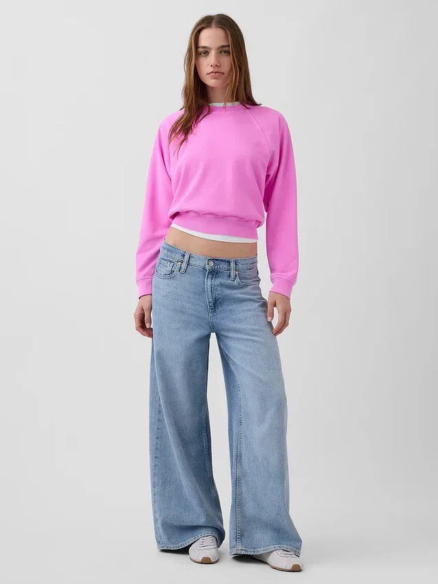 Felpa raglan in felpa Vintagesoft