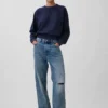 Felpa raglan in felpa Vintagesoft