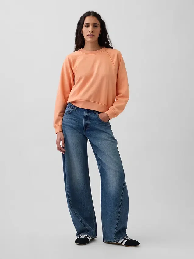 Felpa raglan in felpa Vintagesoft