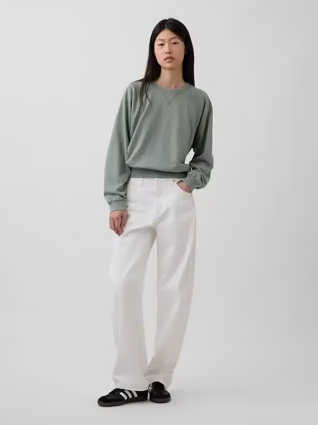 Felpa raglan in felpa Vintagesoft