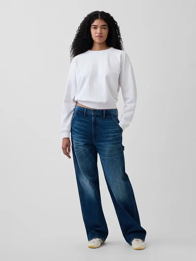 Felpa raglan in felpa Vintagesoft