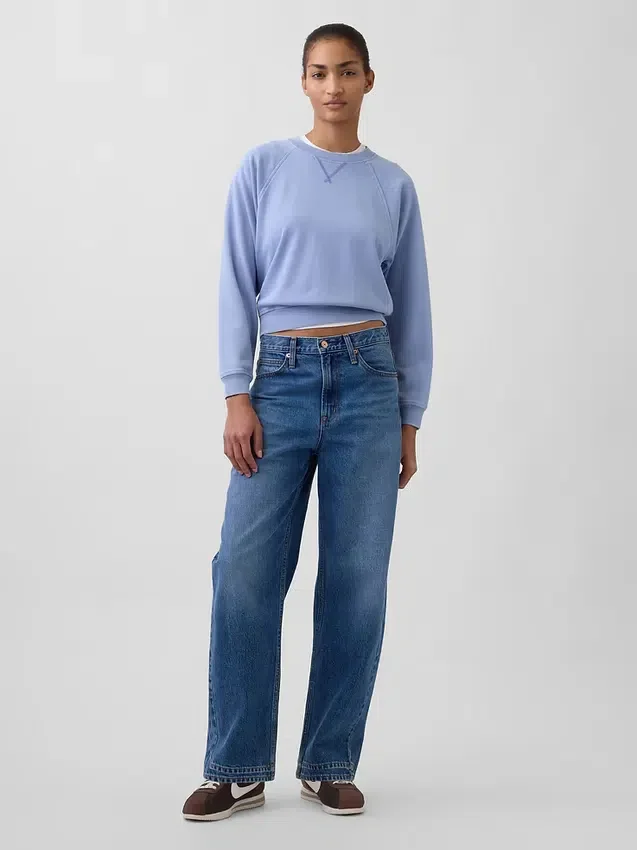 Felpa raglan in felpa Vintagesoft