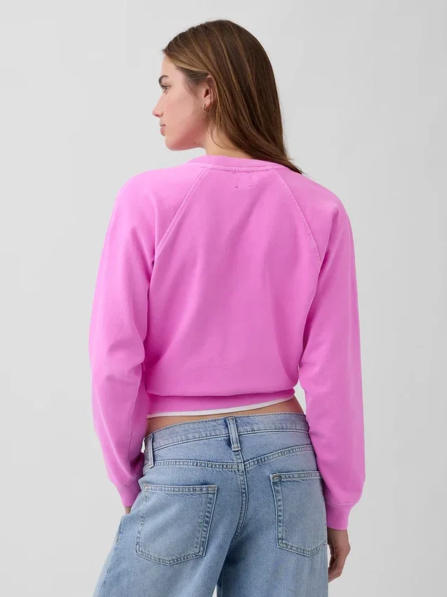 Felpa raglan in felpa Vintagesoft