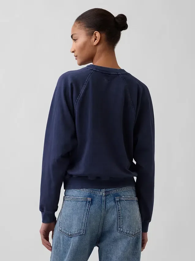 Felpa raglan in felpa Vintagesoft