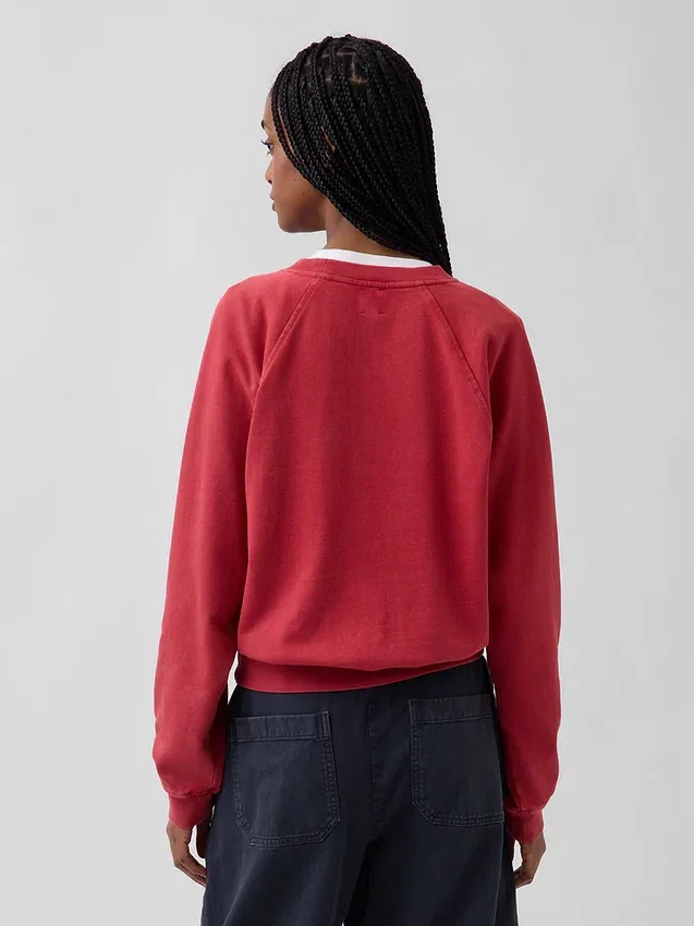 Felpa raglan in felpa Vintagesoft