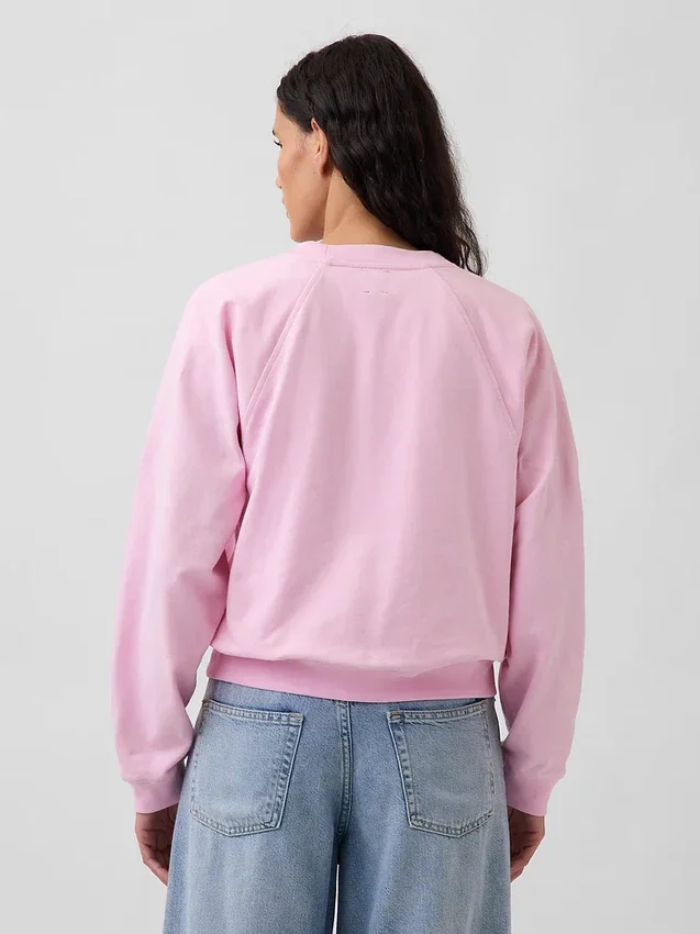 Felpa raglan in felpa Vintagesoft