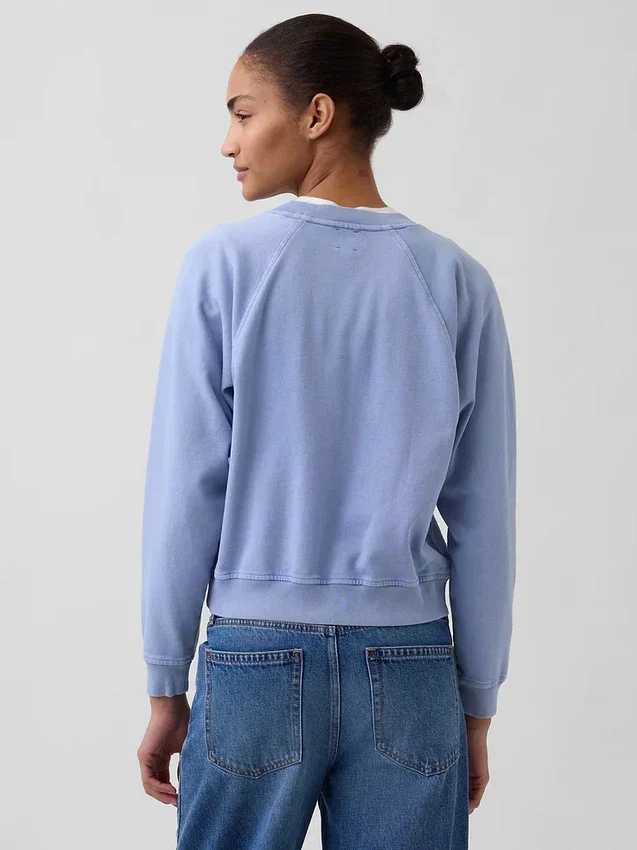 Felpa raglan in felpa Vintagesoft