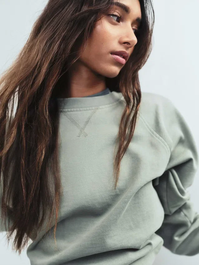Felpa raglan in felpa Vintagesoft