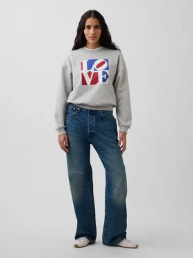 Felpa Robert Indiana Vintagesoft Love
