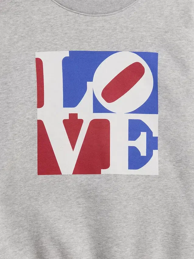 Felpa Robert Indiana Vintagesoft Love