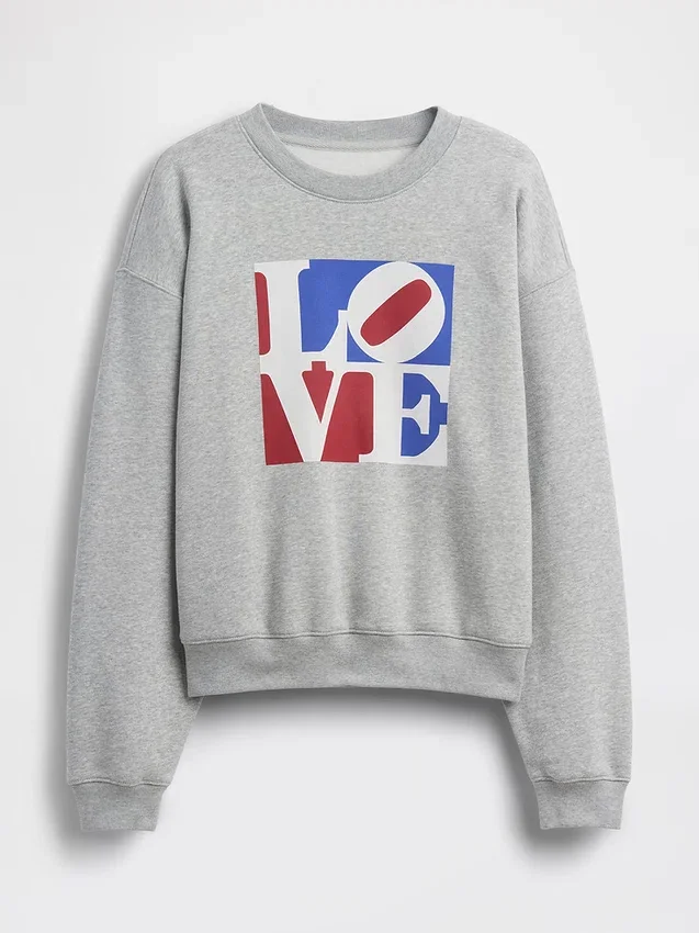 Felpa Robert Indiana Vintagesoft Love