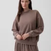 Felpa tunica oversize con collo alto Vintagesoft