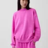 Felpa tunica oversize con collo alto Vintagesoft