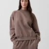 Felpa tunica oversize con collo alto Vintagesoft