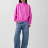 Felpa tunica oversize con collo alto Vintagesoft