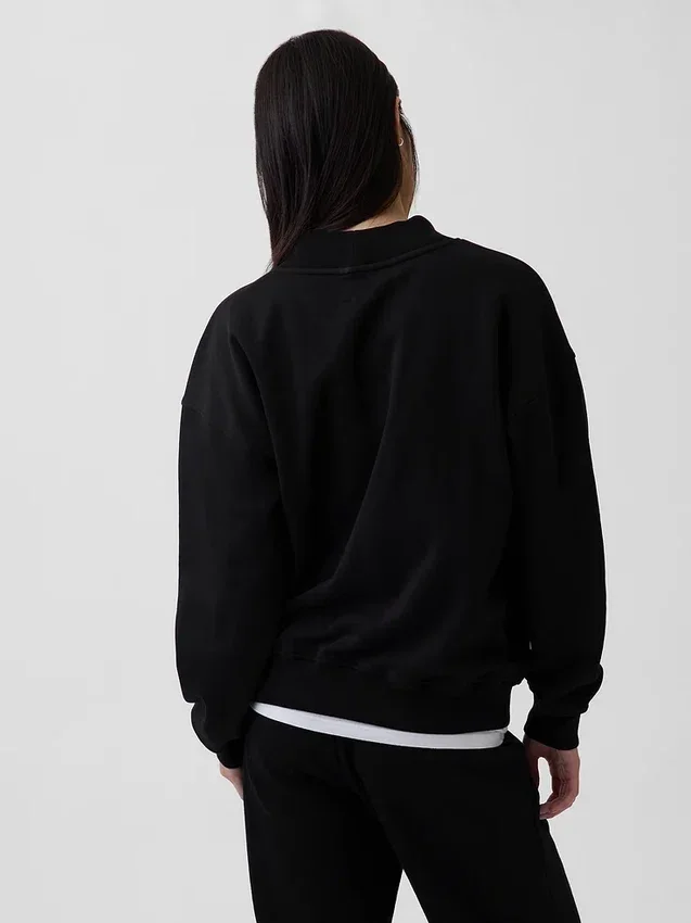 Felpa tunica oversize con collo alto Vintagesoft