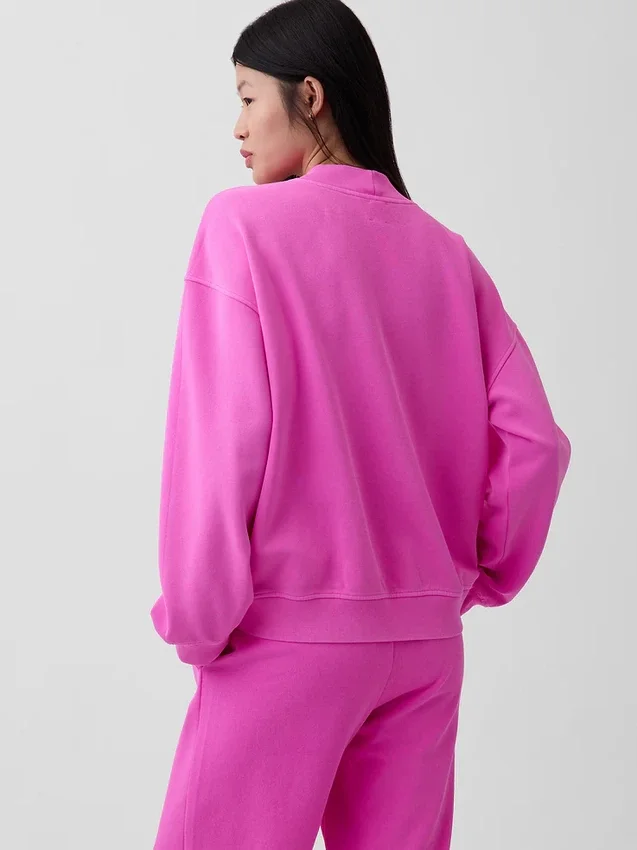Felpa tunica oversize con collo alto Vintagesoft