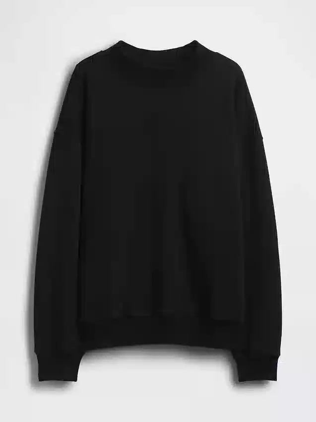 Felpa tunica oversize con collo alto Vintagesoft