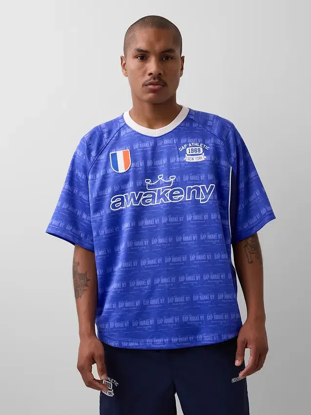 Gap × Awake Ny Maglia in jersey con logo oversize