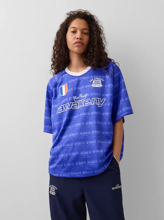 Gap × Awake Ny Maglia in jersey con logo oversize