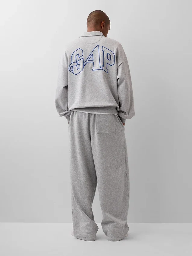 GAP × Awake Ny Pullover oversize pesante con zip a un quarto