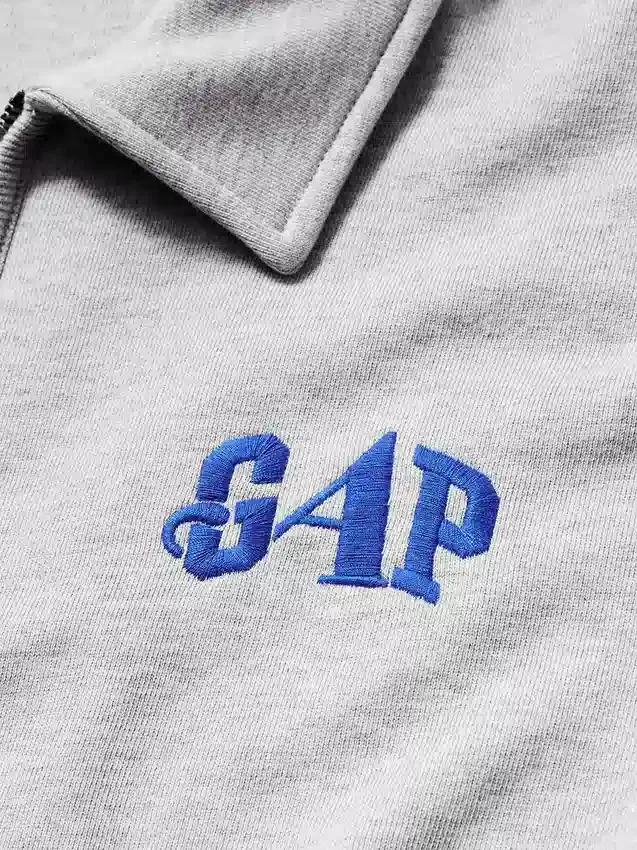 GAP × Awake Ny Pullover oversize pesante con zip a un quarto