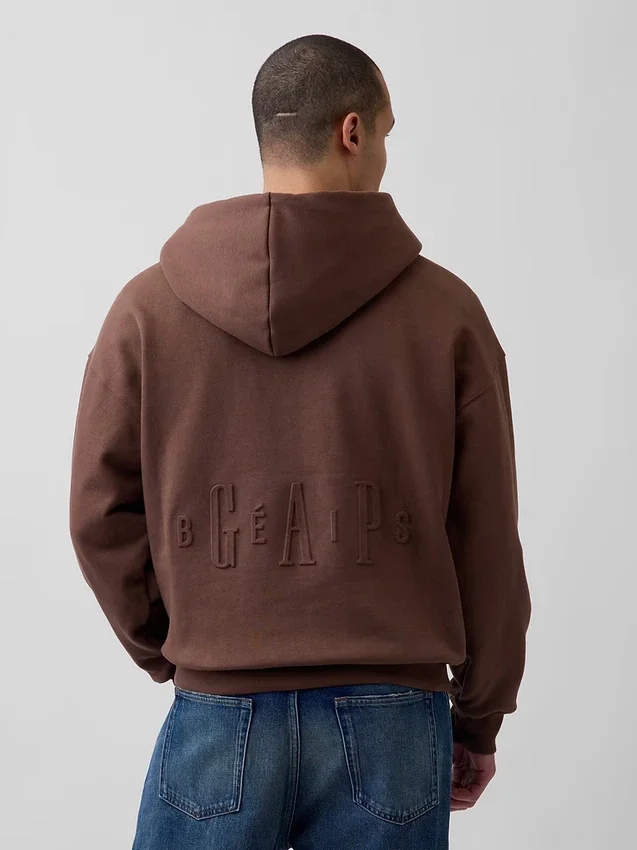 GAP × Béis Felpa con cappuccio da viaggio pesante per adulti