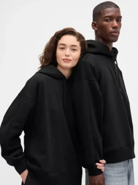 GAP × Béis Felpa con cappuccio da viaggio pesante per adulti