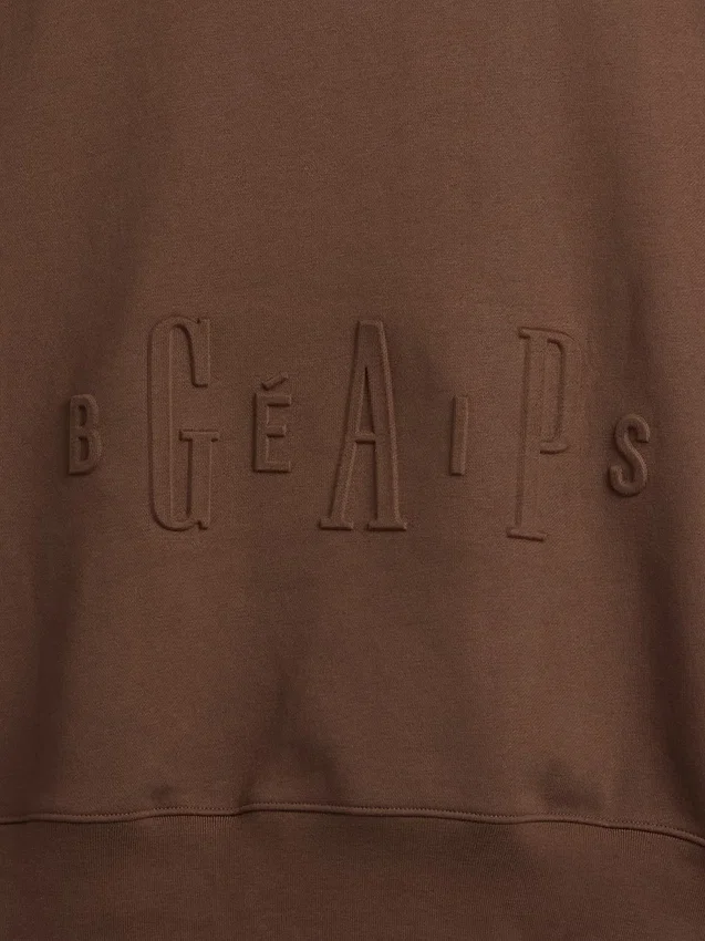 GAP × Béis Felpa con cappuccio da viaggio pesante per adulti